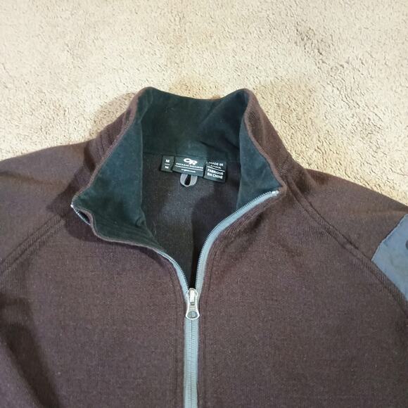 Outdoor Research Pullover Fleece Mens Medium Half - Zip, Lined Wool Blend - Picture 2 of 11